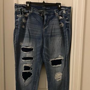 NY&Co Soho Deconstructed Boyfriend Jeans